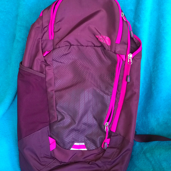 The North Face Handbags - Magenta North Face Pinyon Backpack